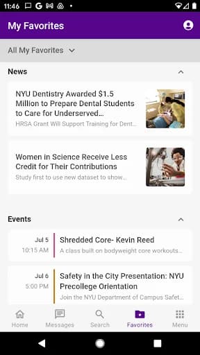 NYU Mobile screenshot 4