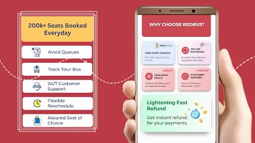 redBus Book Bus, Train Tickets screenshot 3