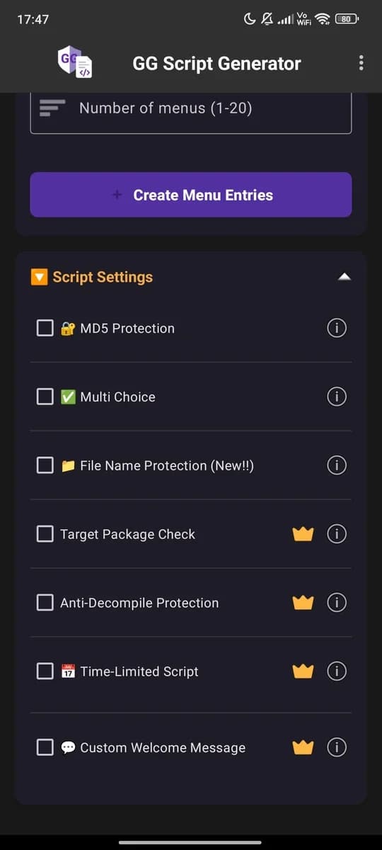 GG Script Generator screenshot 4