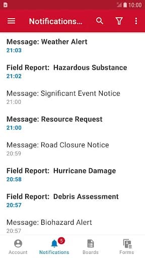 WebEOC screenshot 3