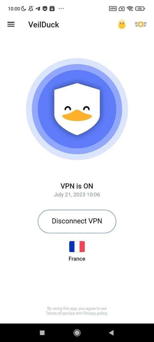 Veilduck VPN screenshot 1