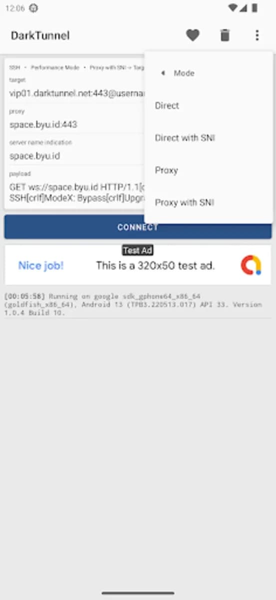 DarkTunnel - SSH DNSTT V2Ray screenshot 4