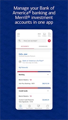 Bank of America Mobile Banking screenshot 1