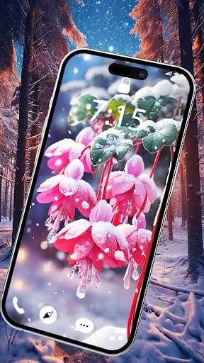 Snow winter live wallpaper 4K screenshot 3