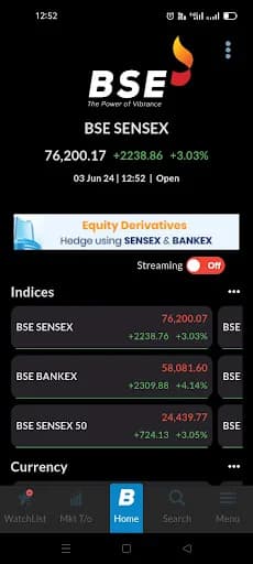 BSEIndia on Mobile screenshot 1