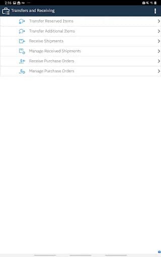 IBM Maximo Transfers Receipts screenshot 4