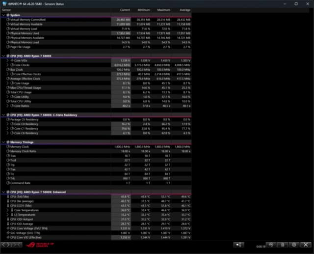 HWiNFO screenshot 1