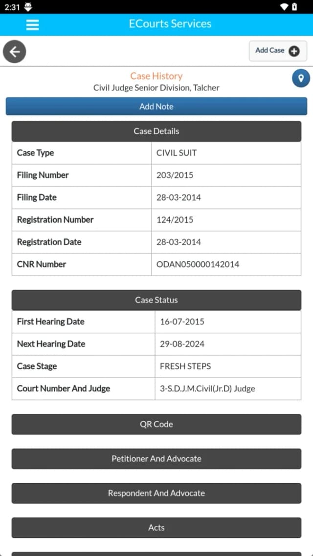 eCourts Services screenshot 4