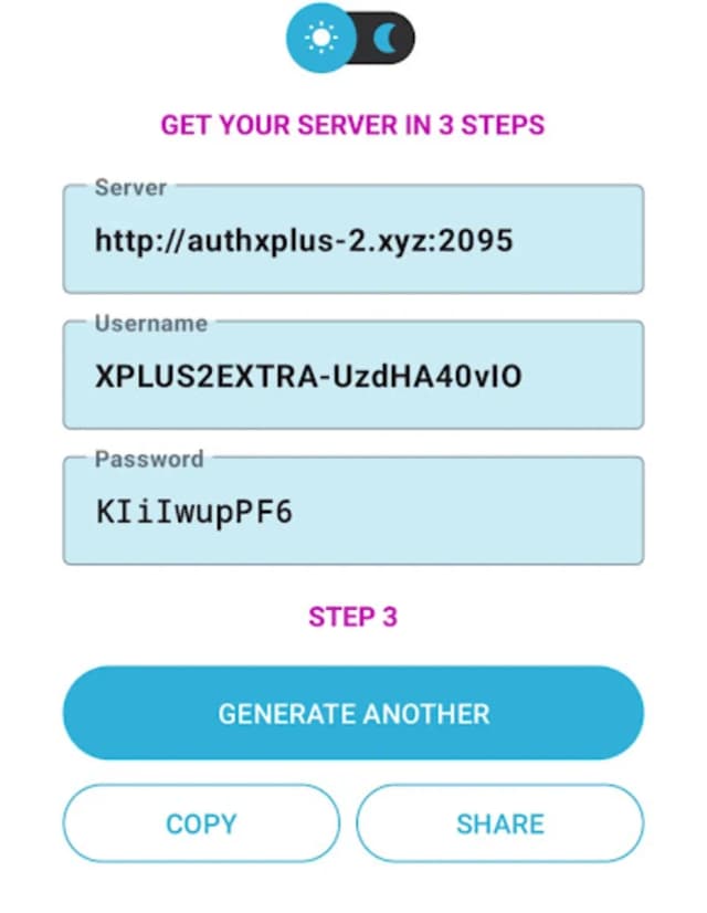 XTREAM IPTV CODE GENERATOR screenshot 3