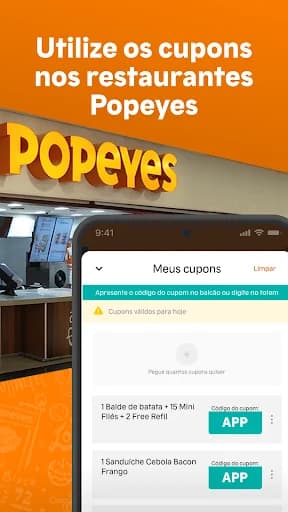 Popeyes Brasil screenshot 4