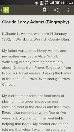 FamilySearch Memories screenshot 4