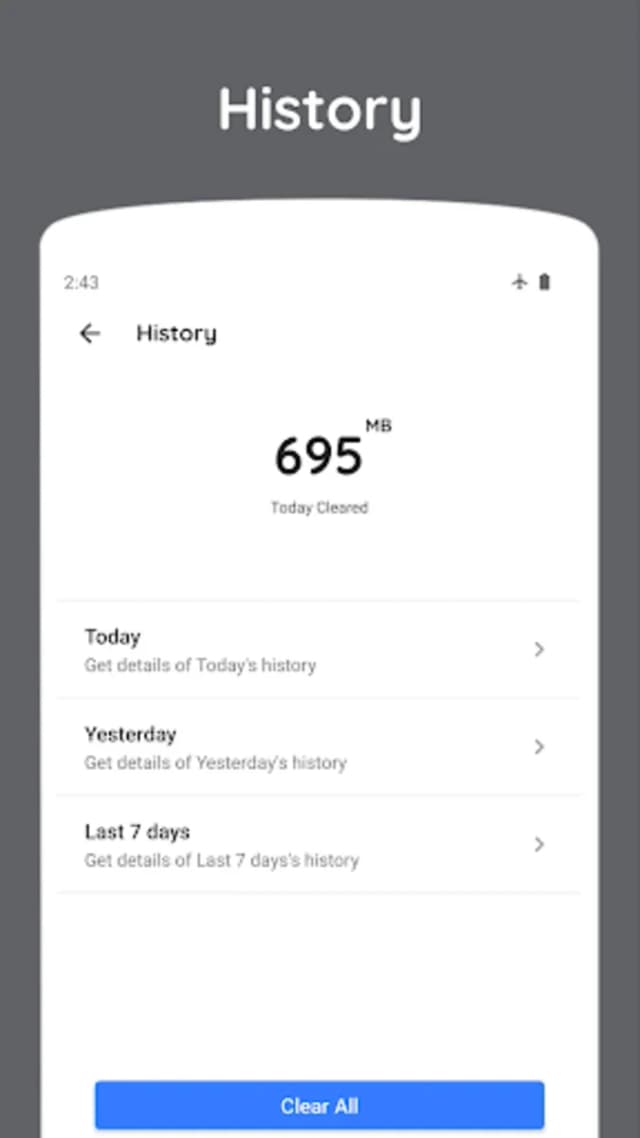 Zero Cleaner: clear cache screenshot 2