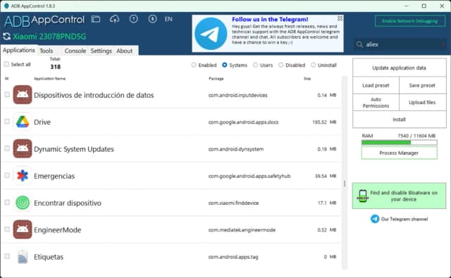 ADB AppControl screenshot 3