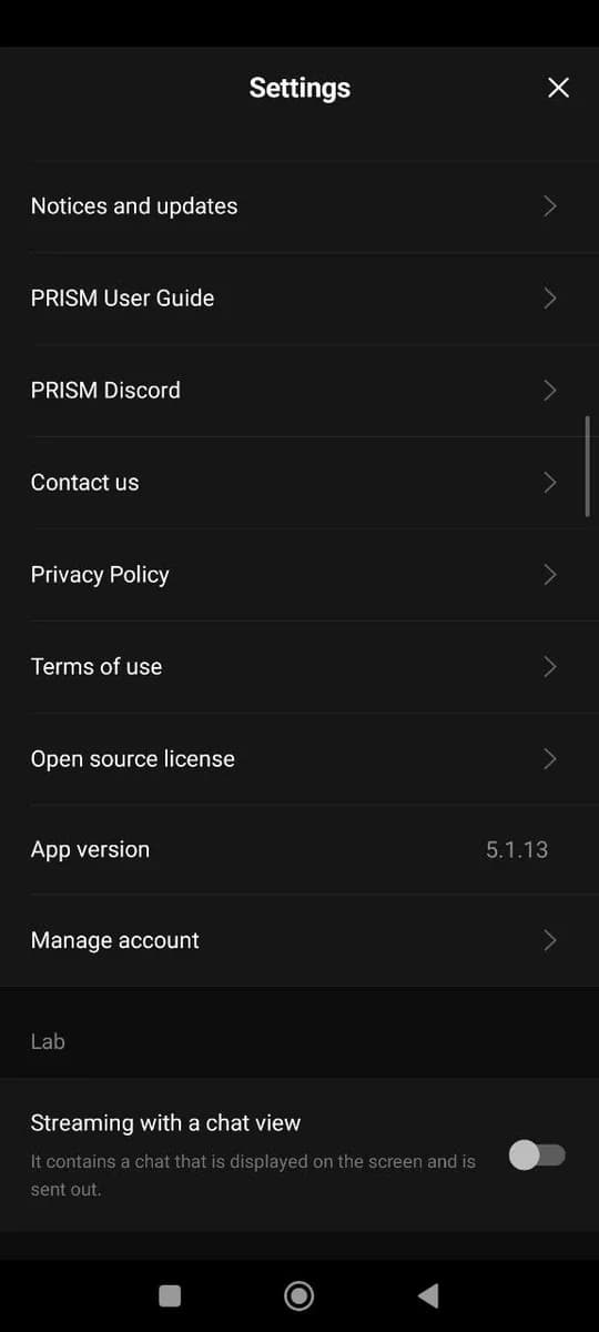 PRISM Live Studio screenshot 6