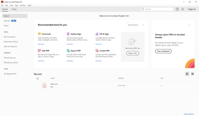 Adobe Acrobat Reader DC screenshot 2