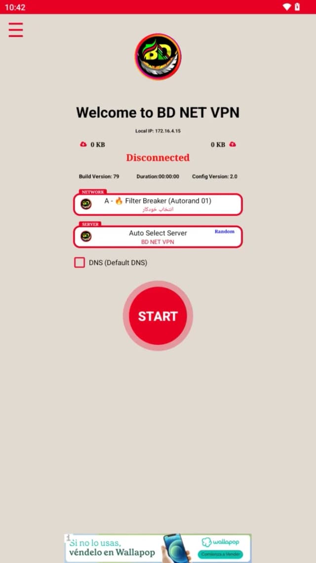 BD NET VPN screenshot 2