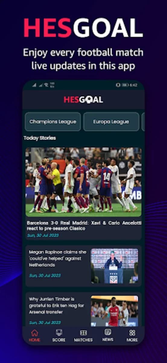 Hesgoal screenshot 6