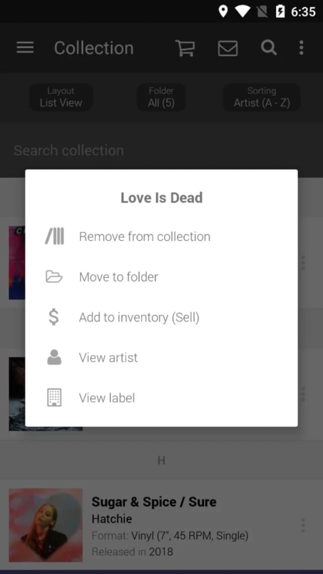 Discogs screenshot 5