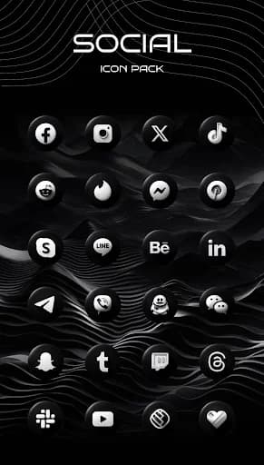 Luna Black Icon Pack screenshot 3