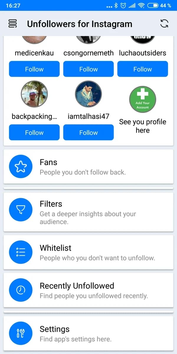 Unfollower For Instagram Pro screenshot 4