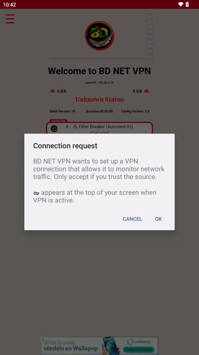 BD NET VPN screenshot 3
