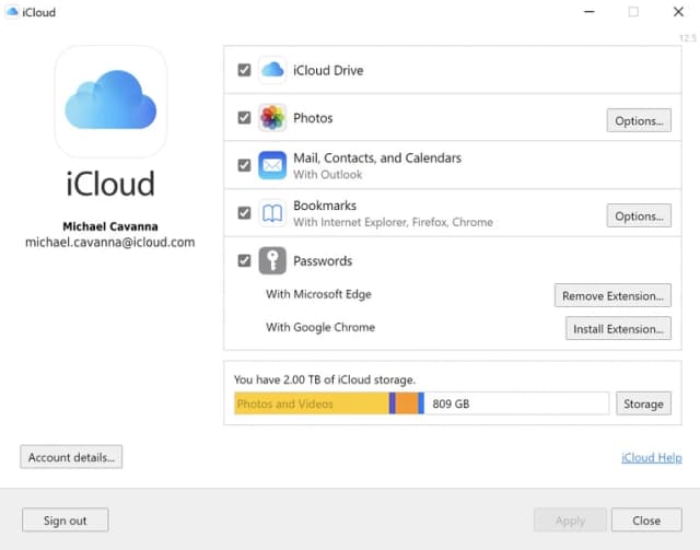 iCloud screenshot 1