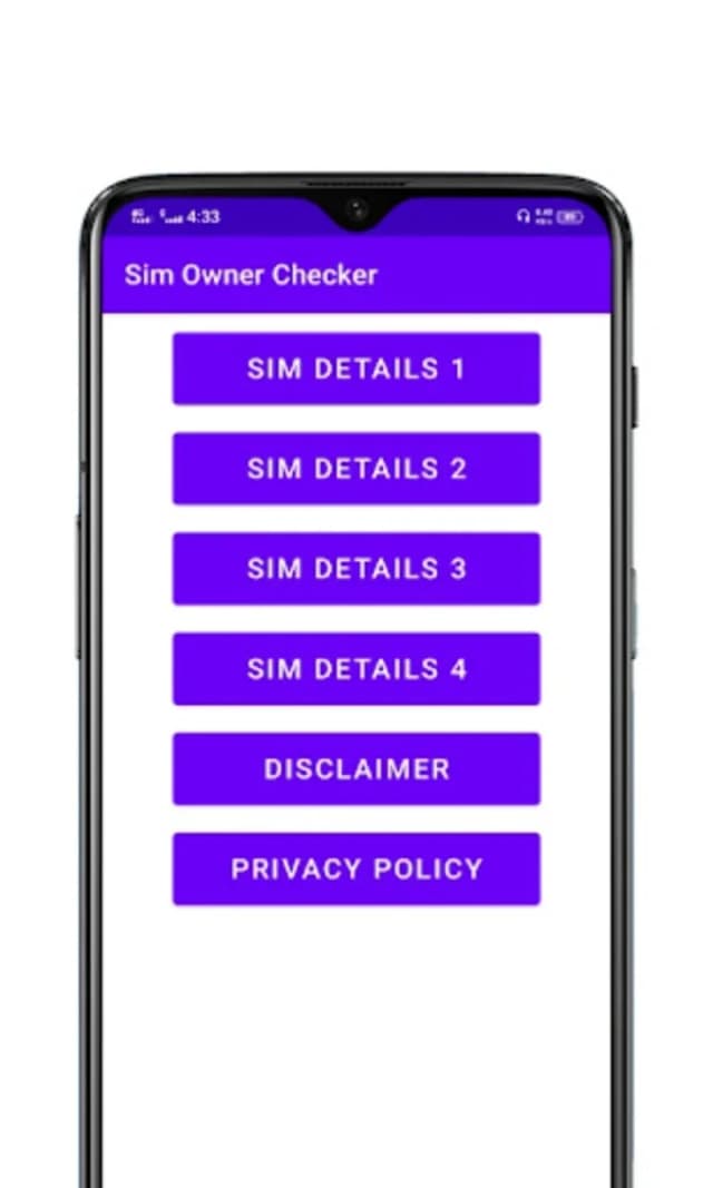 Sim Owner Details Checker screenshot 2