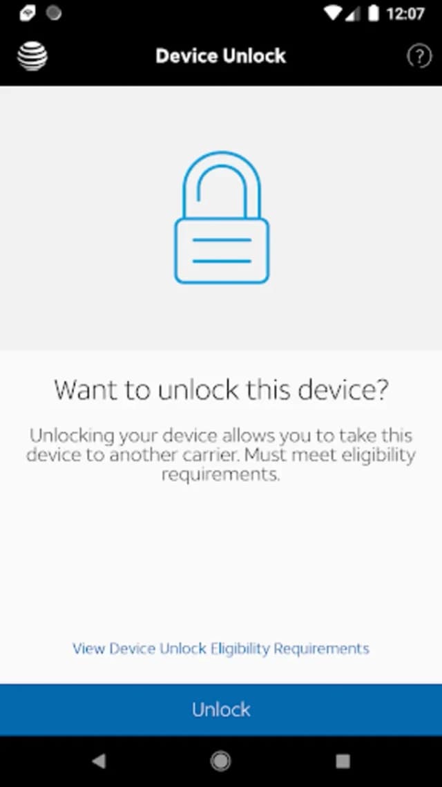 AT&T Device Unlock screenshot 2