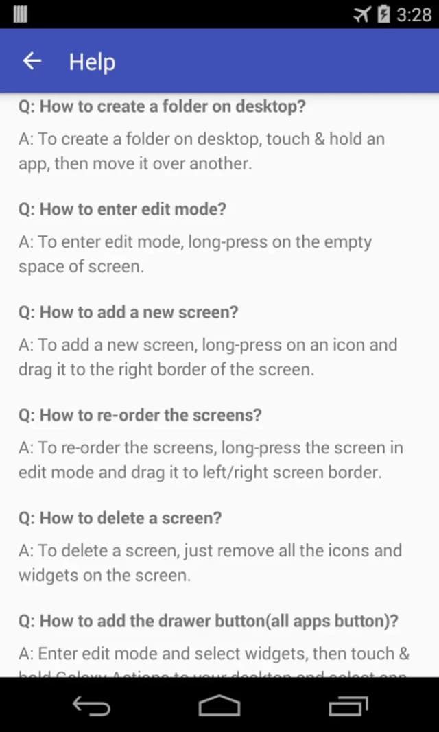 Galaxy S Launcher screenshot 1