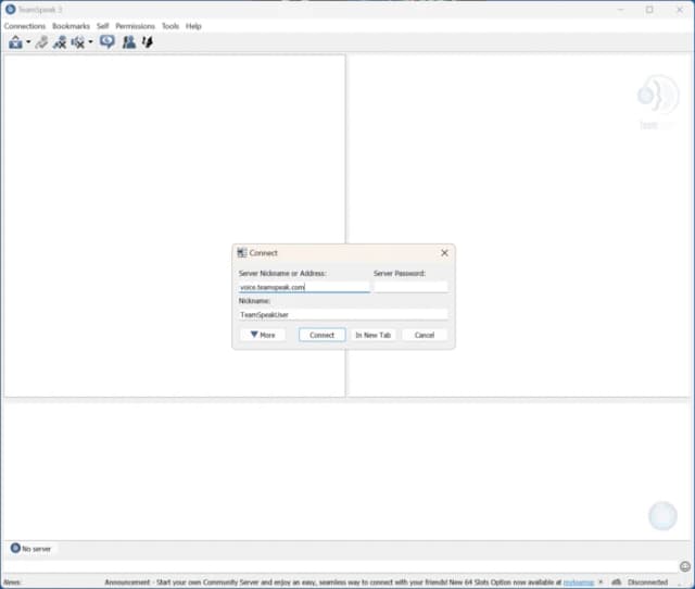TeamSpeak 3 (Cliente) screenshot 1