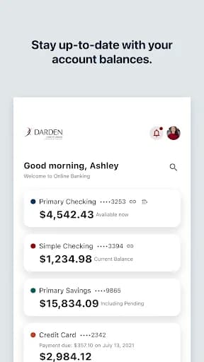 Darden Credit Union Mobile screenshot 2