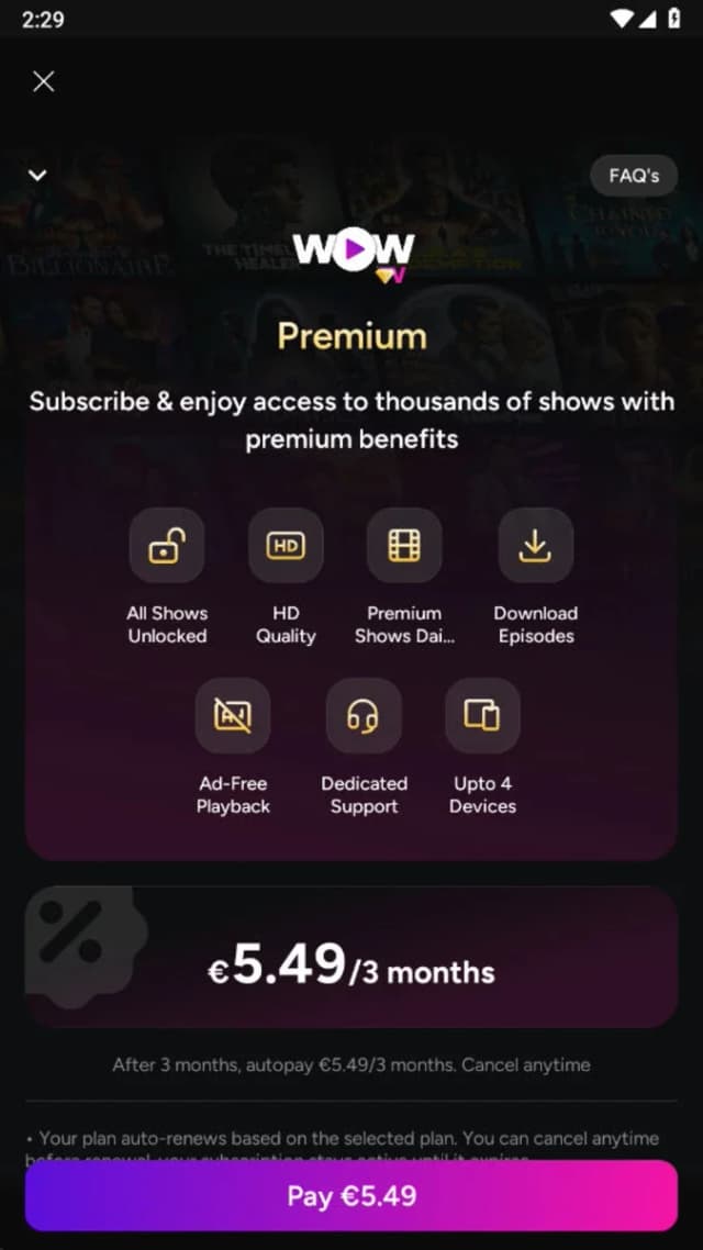WowTV screenshot 2