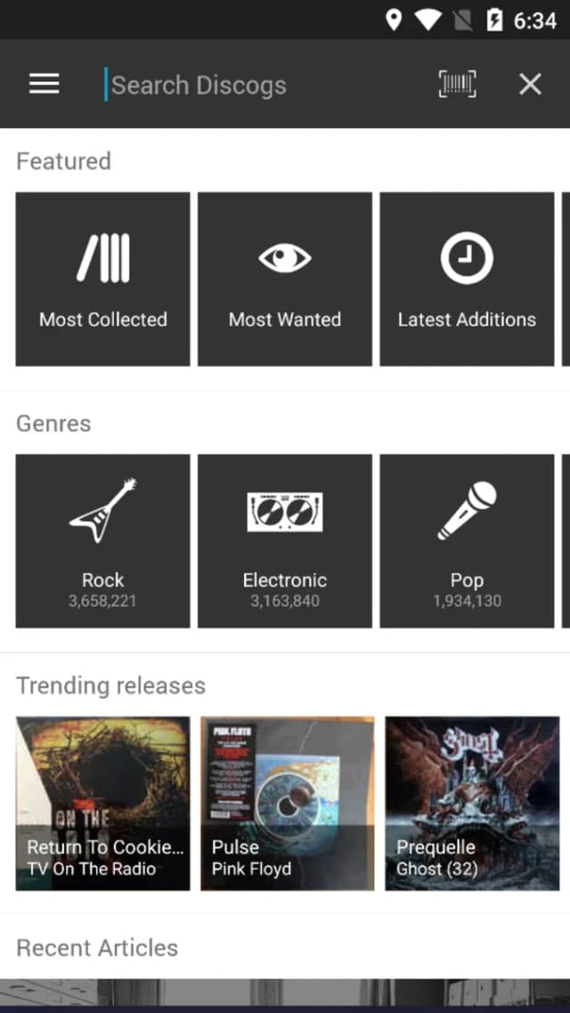 Discogs screenshot 1