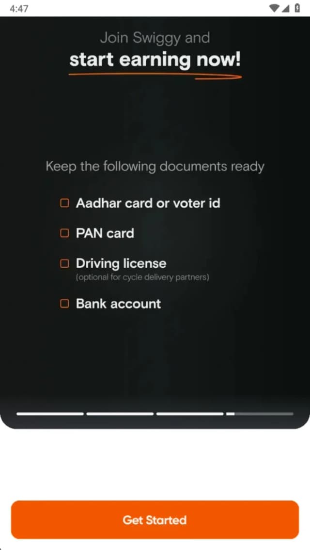 Swiggy Delivery Partner App screenshot 4