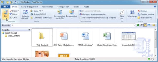 WinZip screenshot 1
