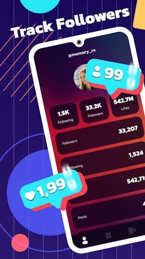 Tic Followers Up Likes Tracker screenshot 1