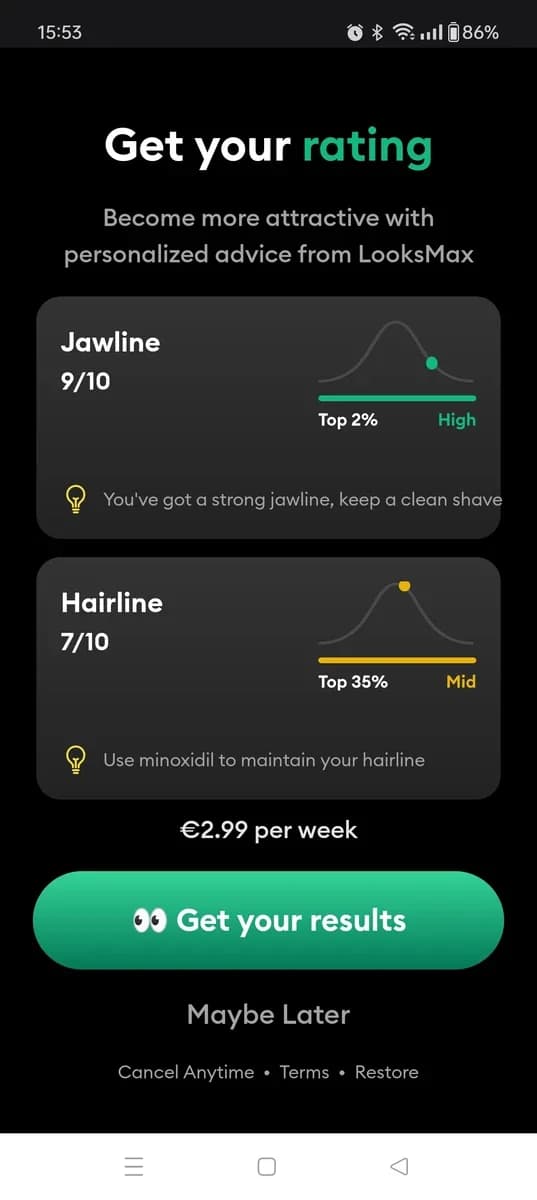 LooksMax AI screenshot 1