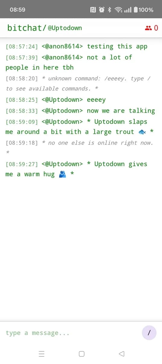 bitchat screenshot 1