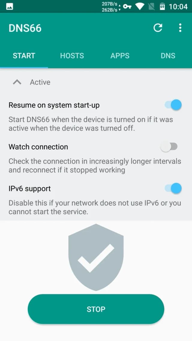 DNS66 screenshot 3