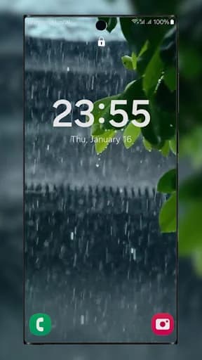 Realistic Rain Live Wallpaper screenshot 2