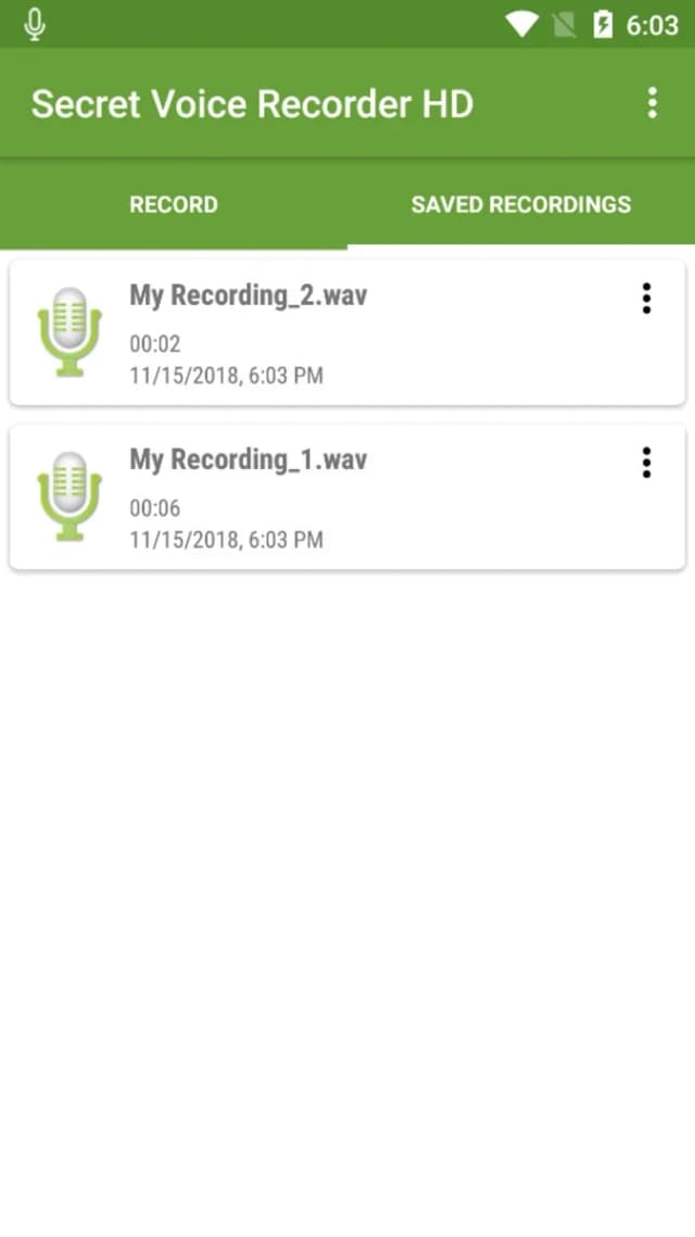 Secret Voice Recorder HD screenshot 4