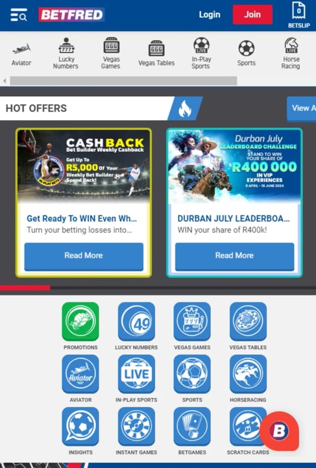 Betfred screenshot 1
