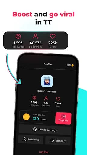 FanTick - Real Followers Likes screenshot 5