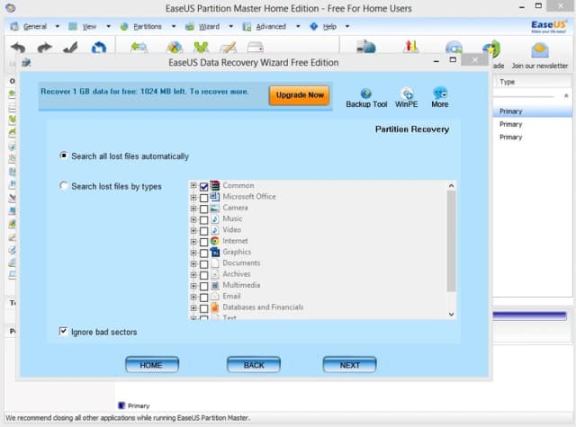 EaseUS Partition Master - Free Partition Manager screenshot 4