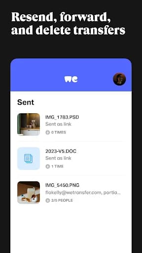 WeTransfer : File Transfer screenshot 6