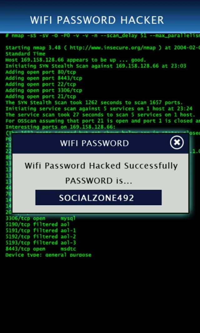 Wifi Password Hacker screenshot 1