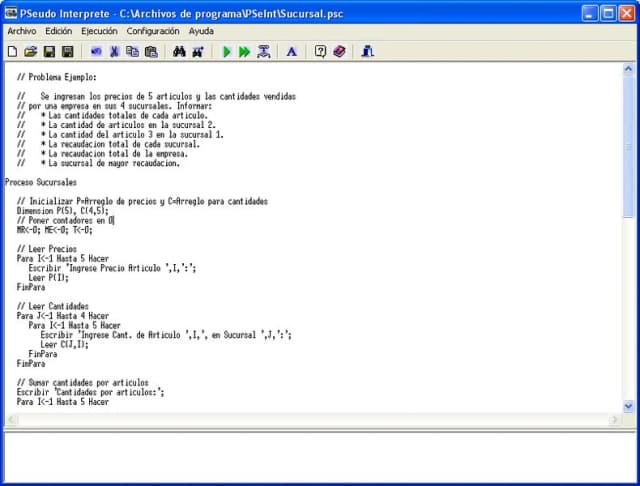 PSeInt screenshot 3