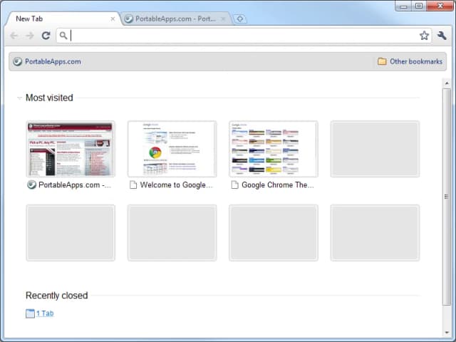 Google Chrome Portable screenshot 2