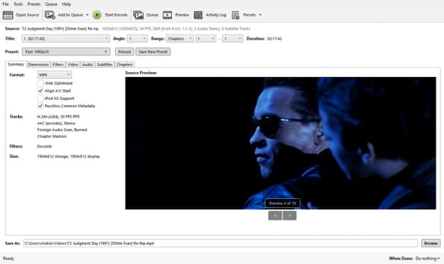 HandBrake screenshot 3