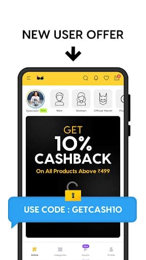 Bewakoof - Online Shopping App screenshot 1